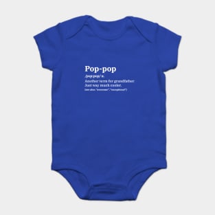 Pop-Pop Definition for Grandpa Baby Bodysuit